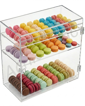 Armarinho Expositor Acrilico Display EX377 Vitrine 40x40x20 cm para Lojas, Joias e Bijuterias