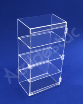 Armarinho Expositor Acrilico Vertical EX378 Vitrine 60x30x20 cm para Lojas, Joias e Cosmeticos