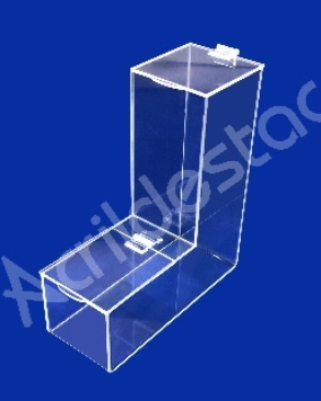 Baleiro de acrílico cristal individual 23cm Alt para a granel  doces lojas festas balas