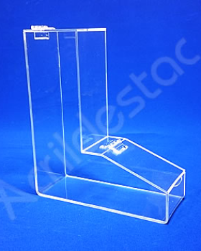Baleiro de acrílico cristal individual 30 cm Alt