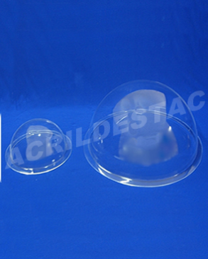 Cupula de Acrilico cristal 20cm diametro redoma acrilico com Aba