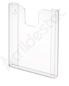 Display acrilico com bolso A3 Porta folhetos para parede 