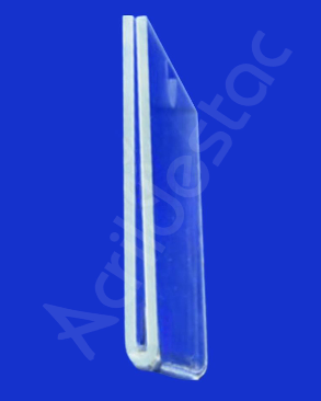 Display Acrilico identificador de etiquetas para gaveta 6x12cm 