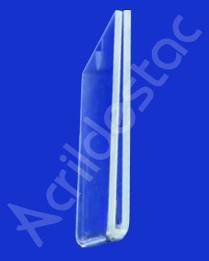 Display Acrilico identificador de etiquetas para gaveta 6x12cm 