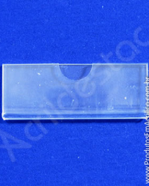 Display Acrilico identificador de etiquetas para gaveta 7x20cm