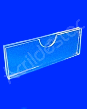 Display Acrilico modelo U precificador e porta etiquetas 3x15cm Horizontal