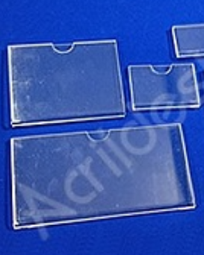 Display Acrilico porta preço e etiqueta modelo U 5x10cm Horizontal