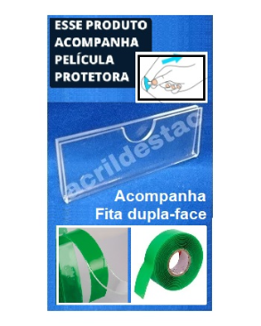 Display Acrilico Porta etiquetas e preços 6x8cm 
