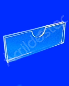 Display Acrilico porta preço e etiqueta modelo U 2,5x5cm