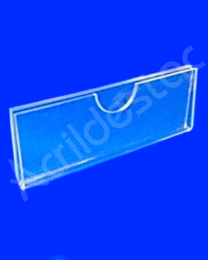 Display Acrilico porta preço e etiqueta modelo U 5x20cm
