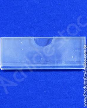 Display Acrilico identificador de etiquetas para gaveta 6x12cm