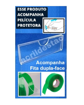 Display Acrilico Precificador porta etiqueta 3,5x5cm 