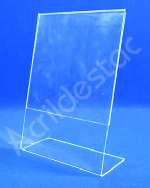Display em acrilico de mesa e balcão formato L expositor de folders A3 42x30 Vertical  