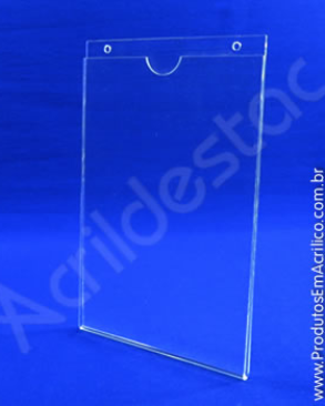 Display de acrilico modelo U vertical