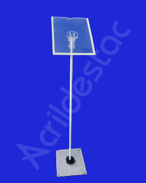 Display Expositor Acrilico Porta Folheto de Piso para Cardapio