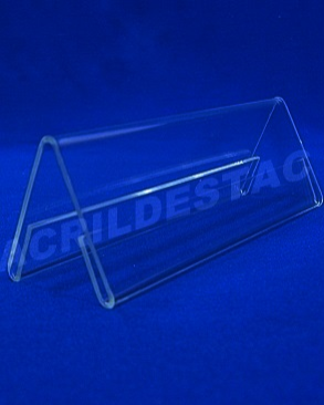 Display de PS Cristal acrilico similar 5 x 15 dupla face