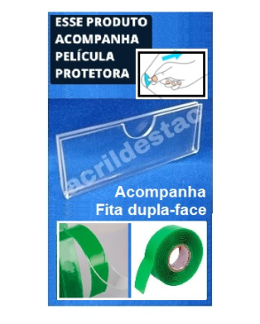 Display PS precificador porta etiqueta modelo U 3,5x5cm