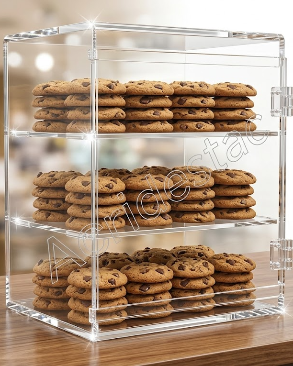 Expositor Acrilico Armarinho EX370 Vitrine 30x15x15 cm para Joias e Bijuterias, Cosmeticos 