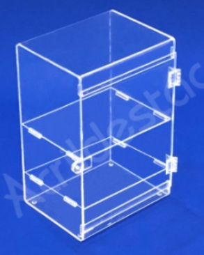 Expositor Acrilico Armarinho EX370 Vitrine 30x15x15 cm para Joias e Bijuterias, Cosmeticos 