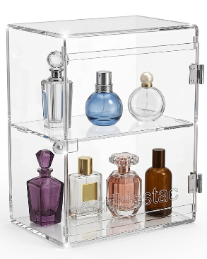 Expositor Acrilico Armarinho Vertical EX374 Vitrine 25x25x17 cm para Lojas, Joias e Bijuterias