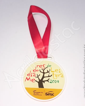 Medalha em Acrílico Redonda