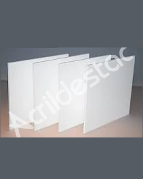 Placa Acrilico Branco 2mm 100x100cm 