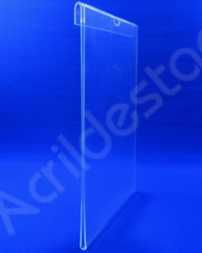Porta Aviso ACRILICO cristal A4 para Baias Display vidro Carro Automoveis