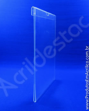 Porta Aviso ACRILICO cristal A5 para Baias Display vidro Carro Automoveis