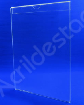Porta Aviso PETG Cristal A4 para Baias Display vidro Carro Concessionarias