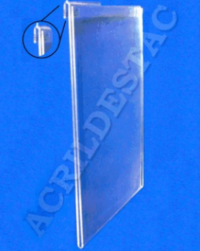 Porta Aviso PS Cristal acrilico similar A4 para Baias Display vidro Carro Concessionarias
