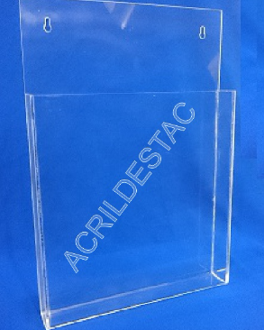 Porta Folheto de Parede com Bolso
