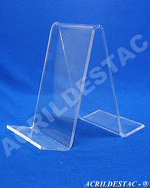 Porta Livro Acrilico cristal suporte 13 x 9 cm Duplo - Livrarias Lojas Papelarias Estantes