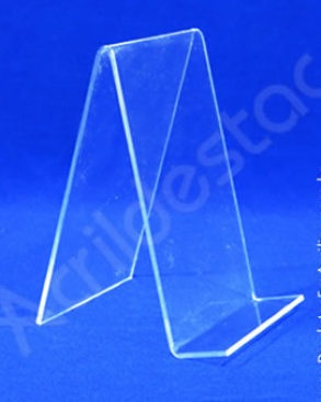 Porta Livro PS cristal acrilico similar individ 13 x 9 cm  - Livrarias Vitrines Papelarias Lojas