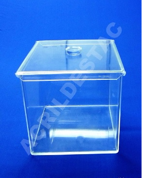 Potes de acrílico para alimentos e condimentos 20 x 20 cm (alt x base) - 8,0 L