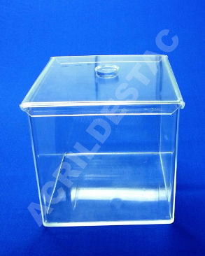 Potes de acrílico para alimentos e condimentos 25 x 20 cm (alt x base) - 10,0 L