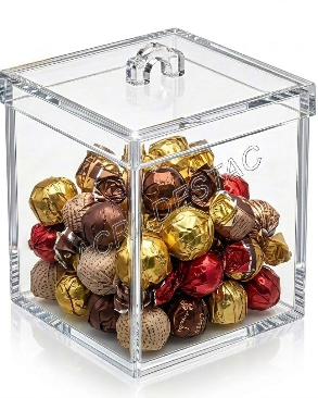 Potes de acrílico para alimentos e condimentos 25 x 20 cm (alt x base) - 10,0 L