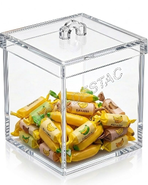 Potes de Acrílico para alimentos secos cereais doces 30 x 25 cm (alt x base) - 18,5 L