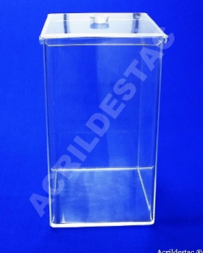 Potes de Acrílico para alimentos secos em Supermercados 45 x 25 cm (alt x base) - 28,0 L