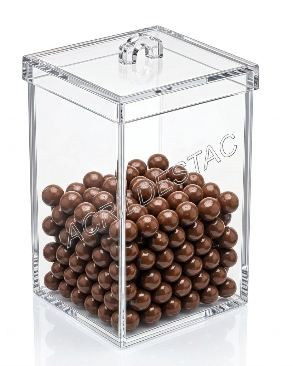 Potes de Acrílico para cereais doces 15 x 10 cm (alt x base) - 1,5 L