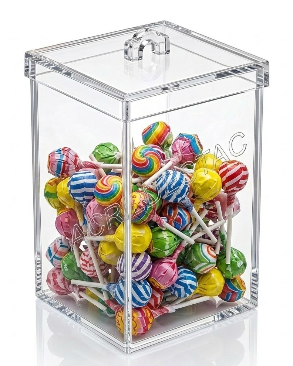 Potes de Acrílico para cereais doces 20 x 15 cm (alt x base) - 4,5 L