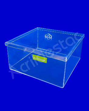 Potes de Acrílico para cereais doces 20cm Alt x 30 cm L x 20 cm C - 12,0 L - Horizontal