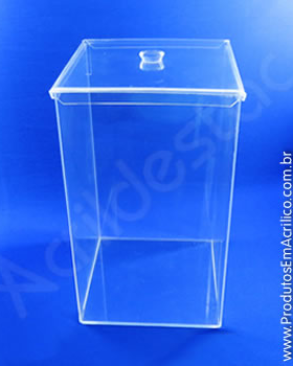 Potes de Acrílico para alimentos secos em Supermercados 40 x 25 cm (alt x base) - 25,0 L