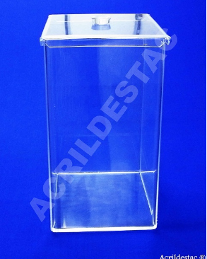 Potes de acrílico para alimentos secos e condimentos 50 x 25 cm (alt x base) - 31,2 L