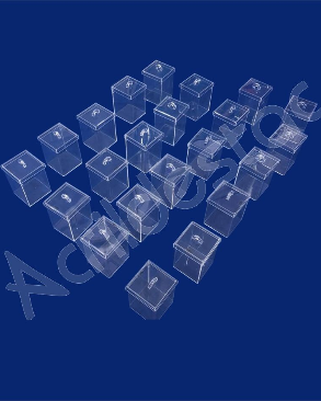 Potes de Acrílico para cereais e alimentos secos 10 x 10 cm (alt x base) - 1,0 L