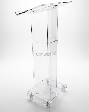 Pulpito de Acrílico Cristal TURIN Venda para Locação e Eventos 