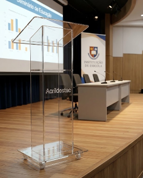 Pulpito de Acrilico PARIS Venda para Locação e Convenções e Eventos