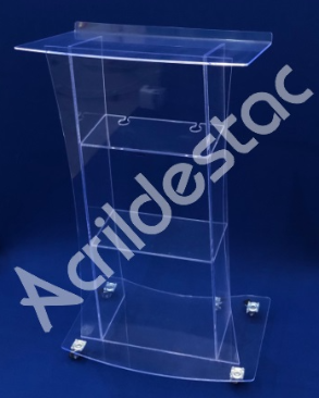 Pulpito de AcrIlico transparente ATLANTA para Igrejas e Eventos