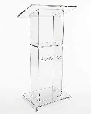 Pulpito de AcrIlico transparente SEVILHA para Igrejas e Eventos