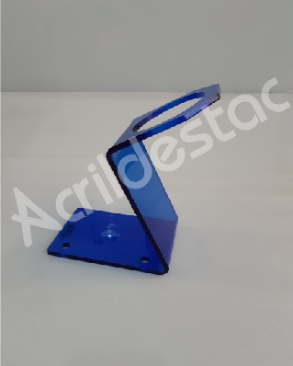 Suporte de acrilico para Secador azul