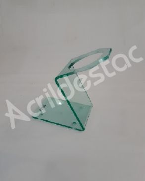 Suporte de acrilico para Secador verde vidro